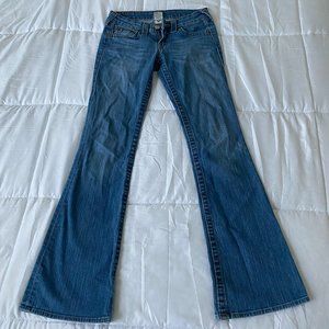 True Religion Low Rise Flare Jeans